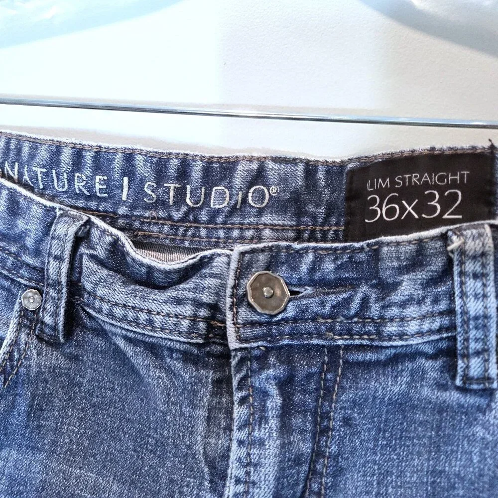 Signature Studio Slim Straight Leg Jeans Size 36